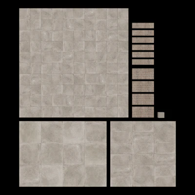 FLAVIKER Nordik Stone SAND and DOMINO SAND Tile Set — Ver 3