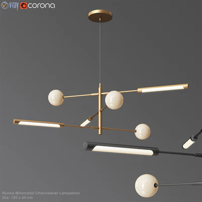 Runna Minimalist Channdelier Lampatron — Descargar