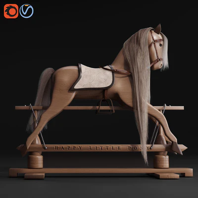 Rocking Horse Pony chair toy Rocker for Kids — Вид 5