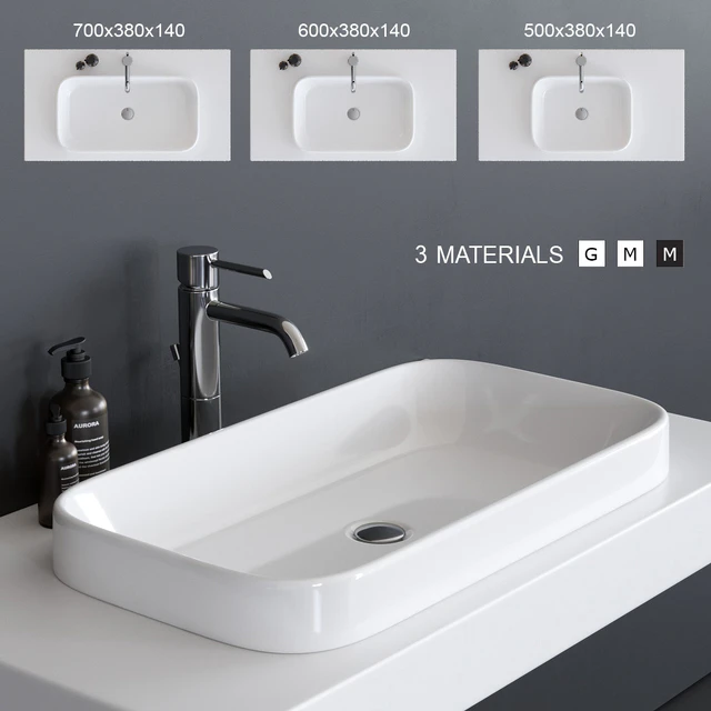 GALASSIA MEG11 Washbasin art. 5453 art. 5452 art. 5417 — Descargar