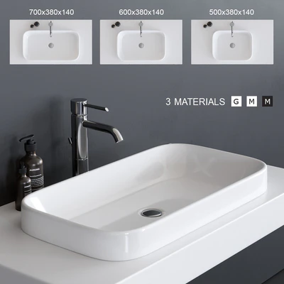 GALASSIA MEG11 Washbasin art. 5453 art. 5452 art. 5417 — Ver 1