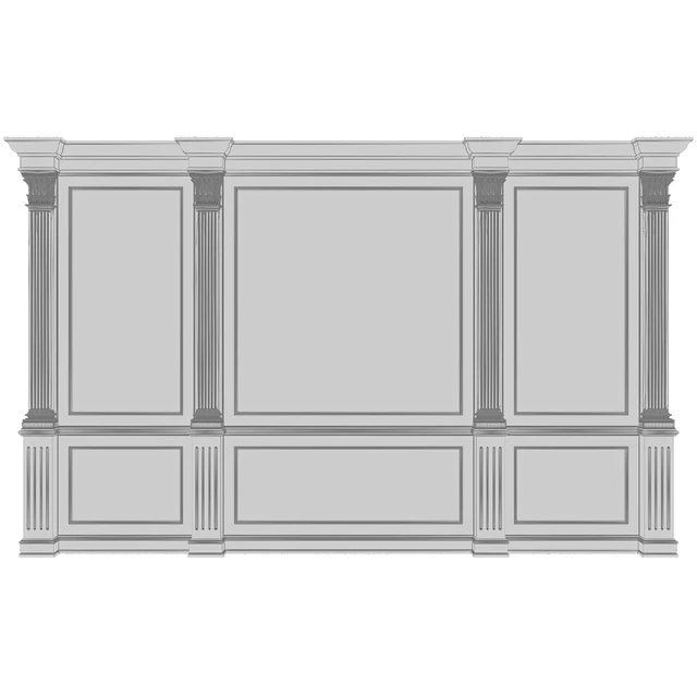 Лепнина стеновая панель с декоративной — Скачать