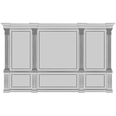 Лепнина стеновая панель с декоративной — Вид 4