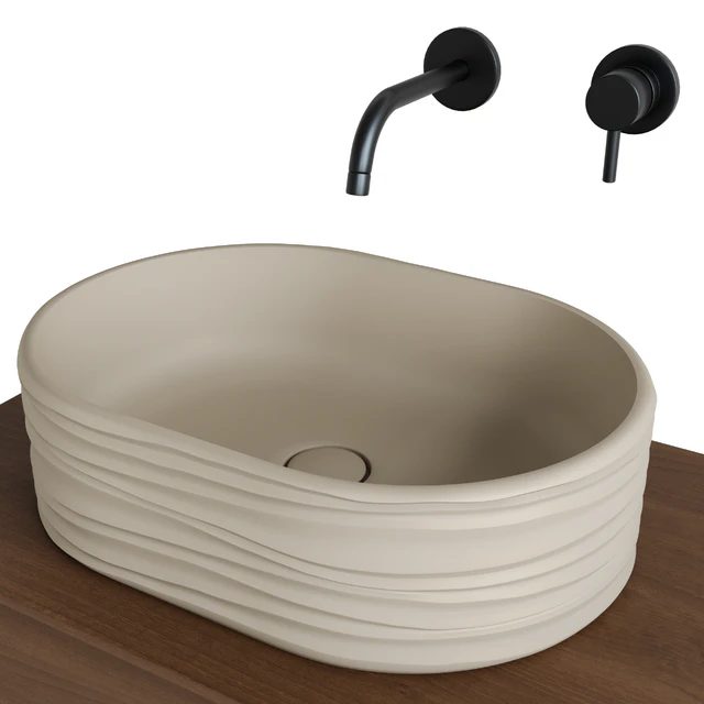 Раковина Sabbia и тумба Atollo Kerama Marazzi — Скачать