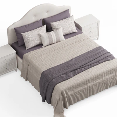 Kaussner Upholstered Bed with Encore Headboard — Ver 4