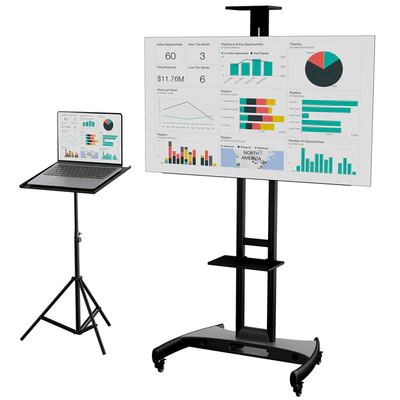 Office presentation set 1// Macbook air 2022 / OLED65CXRLA LG CX 65 4K Smart OLED/Marker board magnetic partition flipchart — Ver 6