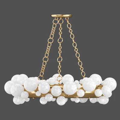1st DIBS Bubble Ring Rock Crystal Chandelier by Phoenix — Ver 4