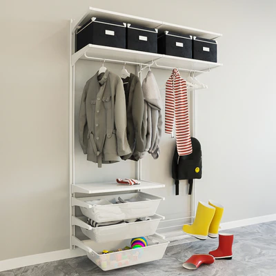 IKEA одежда  настенный модуль ikea BOAXEL БОАКСЕЛЬ/прихожая вешалка гардероб — Вид 1