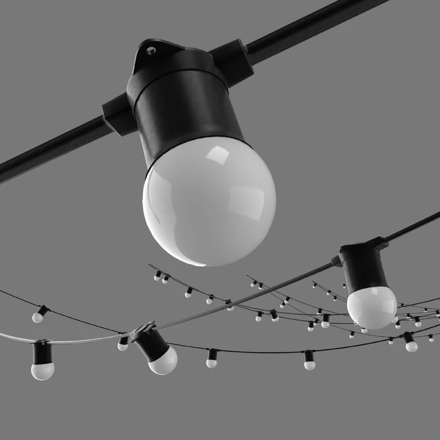Editable Garland belt light street — Скачать