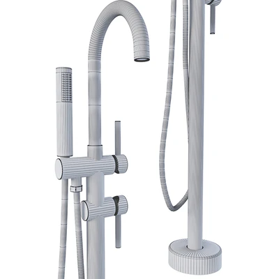 Timo Saona 2300Y-CR mixer, floor-mounted, for bath with shower — Ver 3