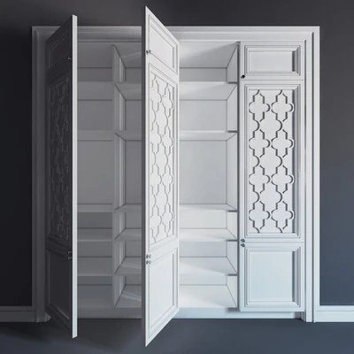 Встроенный шкаф 05\fitted wardrobe 05 — Вид 3