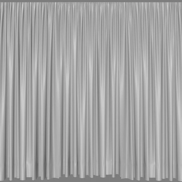 Tulle Curtain Beige Set — Скачать