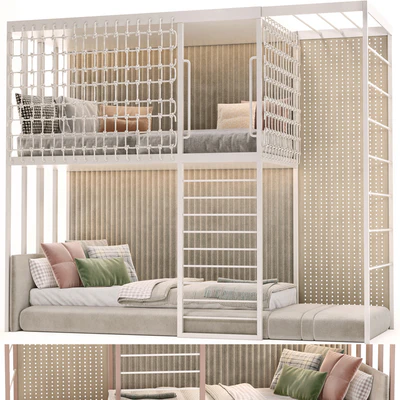Children Two Level Style Bed 02 — Вид 7