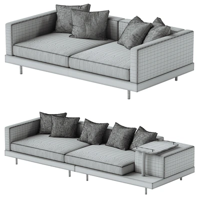 Japandi XXL Wooden Sofa 01 — Ver 4