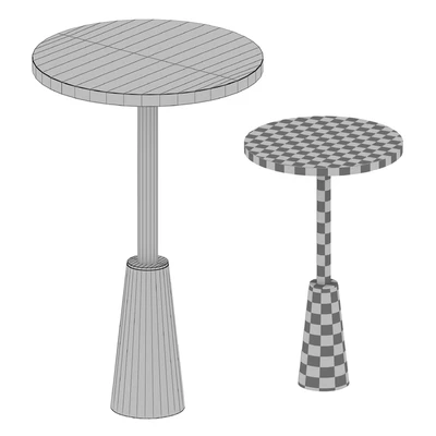 Leni Black Marble Drink Table (Crate and Barrel) — Ver 5