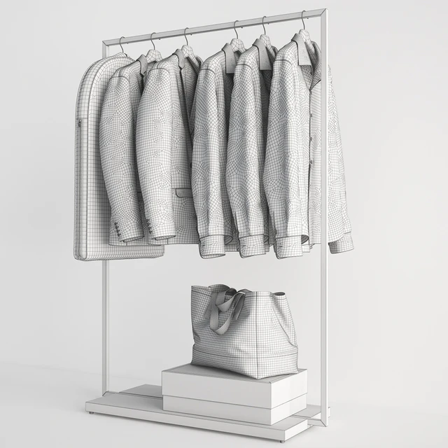 Rack with clothes 01 — Descargar
