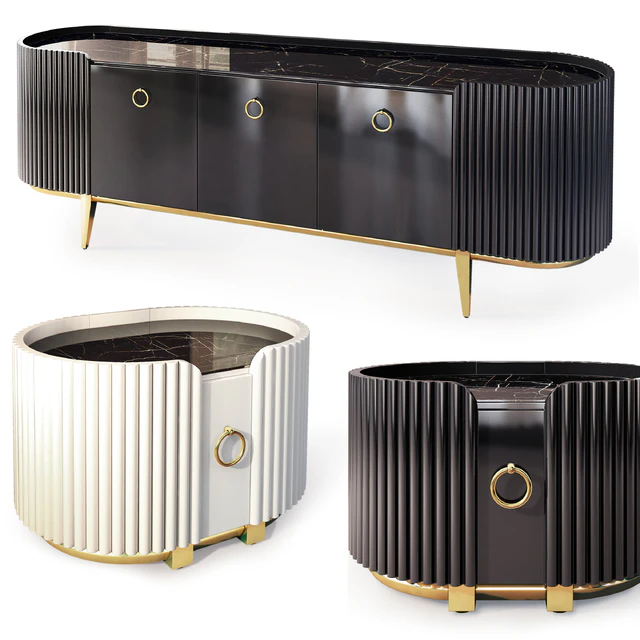 Комод  и тумба прикроватная Dumas. Nightstand, sideboard by Deprimo — Скачать