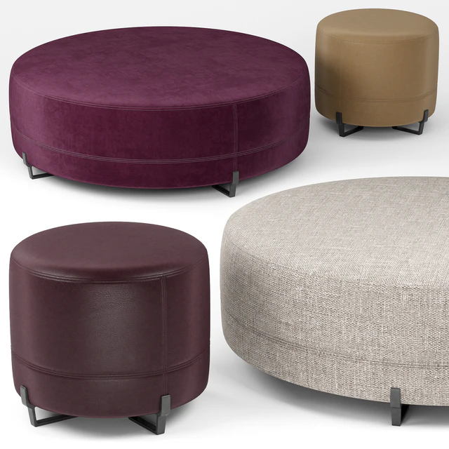 New York round poufs - Poliform — Descargar