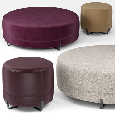 New York round poufs - Poliform — Ver 1