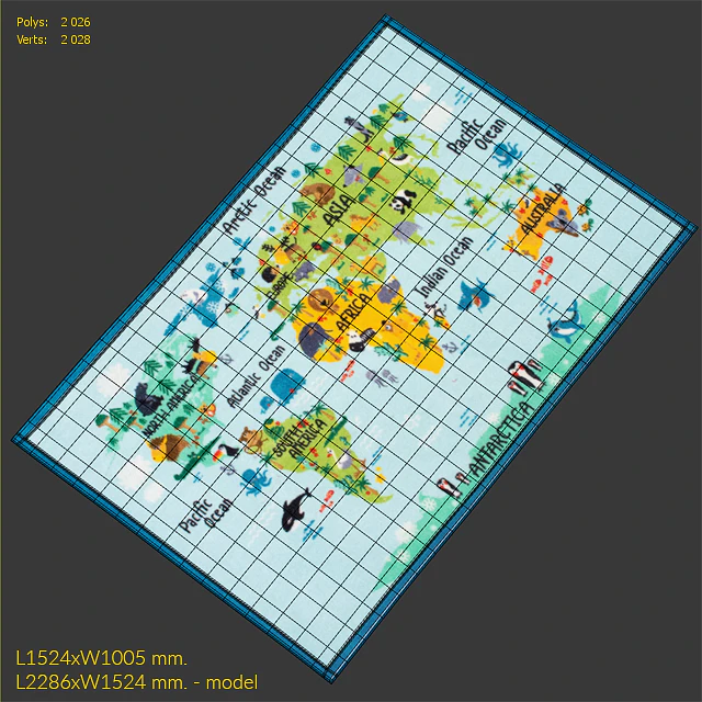 Carpet NuLoom Animal World Map Rug — Descargar