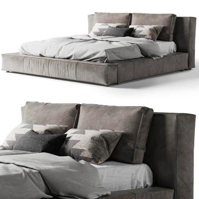 Restoration Hardware Bed Cloud Leather Platform — Ver 1