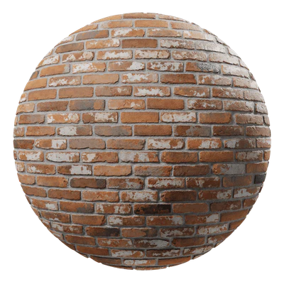 reclaimed running bond brick wall texture orange — download