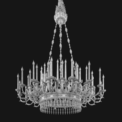 White House Red Room Chandelier 1805 — Ver 4