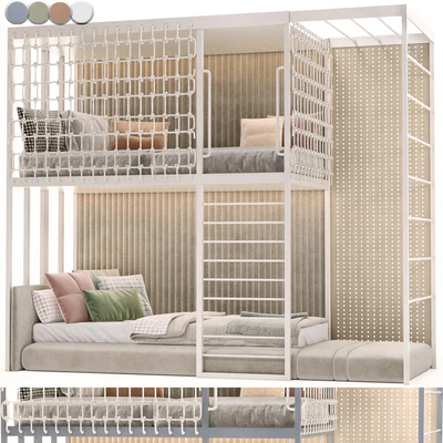 Children Two Level Style Bed 02 — Вид 1