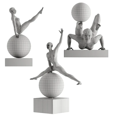 Human Sculptures 12(Girls With Balls) — Вид 5