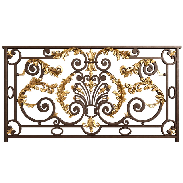 Классическое кованное ограждение.Classic Forged Fence — Скачать