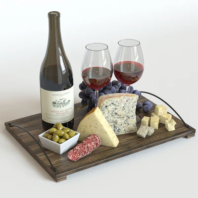 Red Wine & Grapes set — Вид 1