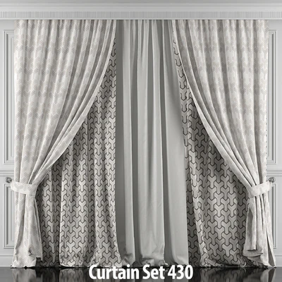 Curtains with window and moldings 426-431 — View 7