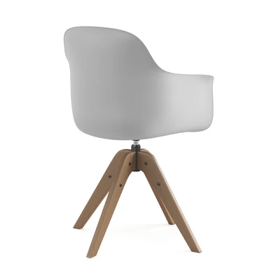 White Office Swivel Armchair Wapong La Redoute Interieurs — Ver 7