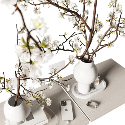 Decorative set on bedside table 2 — Ver 4