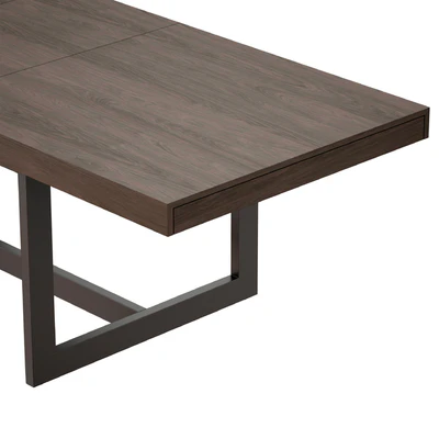 Обеденный стол Archive Extension Storage Dining Table Open (Crate and Barrel) — Вид 6