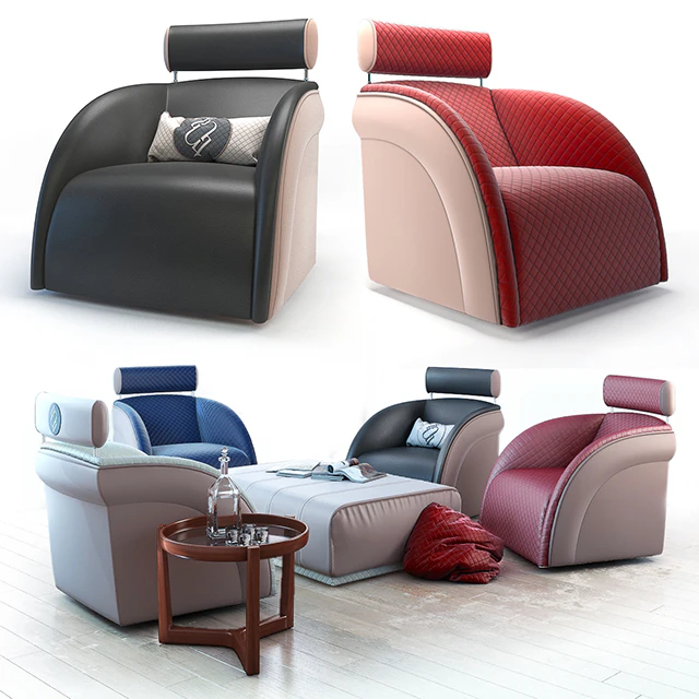 Armchair, pouf and table Tecni nova — Descargar