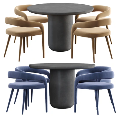 CB2 Lisette chair and Lola Dining table — View 1