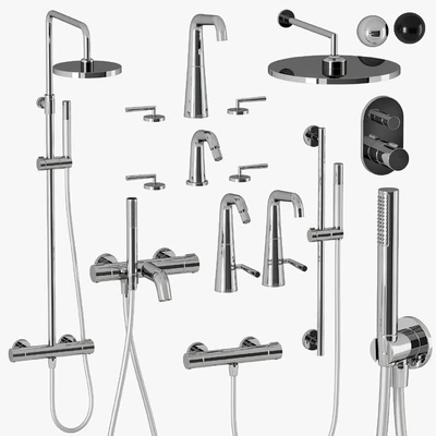 Nobili Liquid shower and faucets set — Ver 6