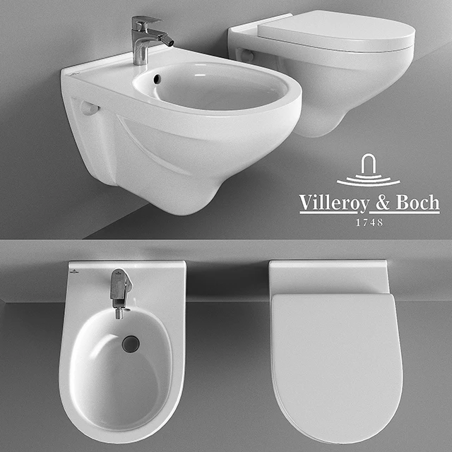 The toilet and bidet Villeroy Boch O'Novo — Descargar
