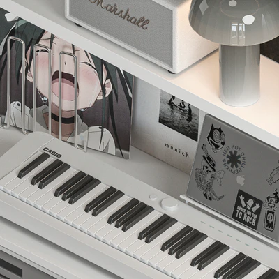 Shelf with Vinyl Records and Music equipment — Вид 7