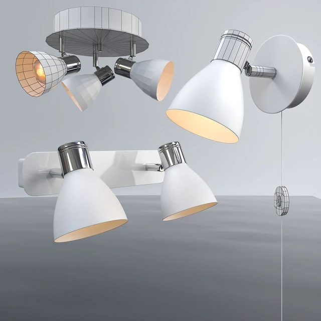 Ceiling and wall light from MARKSLOJD, Sweden, HUSEBY. — Descargar