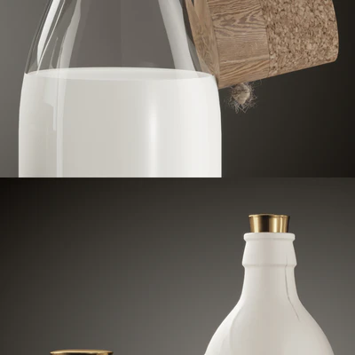 Milk bottles set — Ver 3
