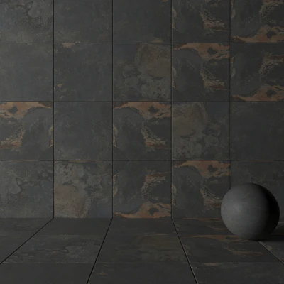 Stone Wall Tiles Kayah Rust Set 2 — Ver 5