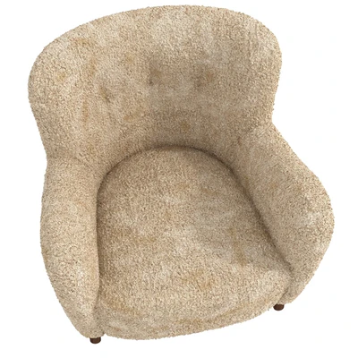 Fritz Hansen  Easy Chair  in Beige Sheepskin  Model 1669  1930s — Вид 6