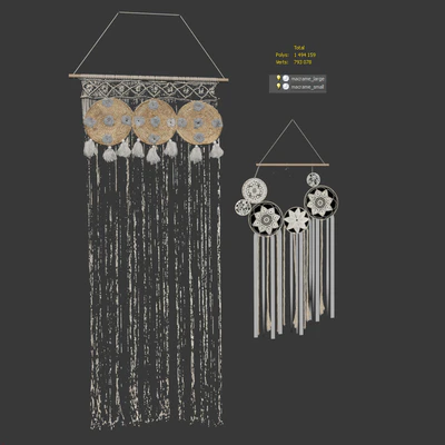 Macrame set. Dream Catcher. 2 models — Ver 7