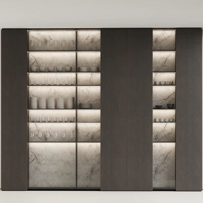 Wardrobe with dishes 005 — Ver 7