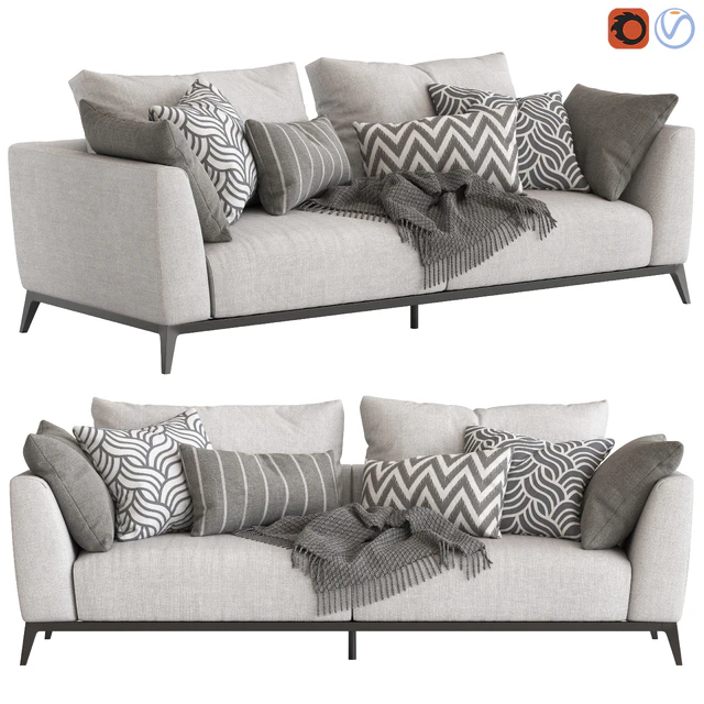 Flou Oliver Sofa type2 — Скачать