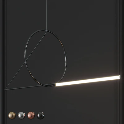 CERCLE ET TRAIT LINEAR SUSPENSION By CVL Luminaires — Ver 3
