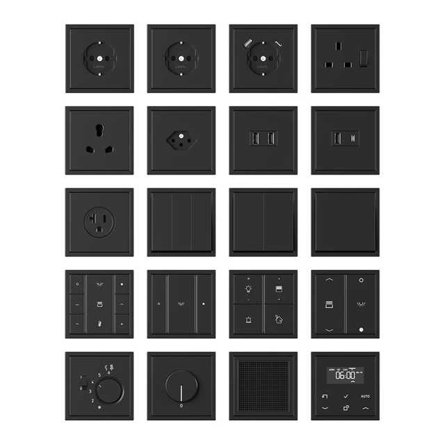 Jung LS 990 matt black and white — Скачать