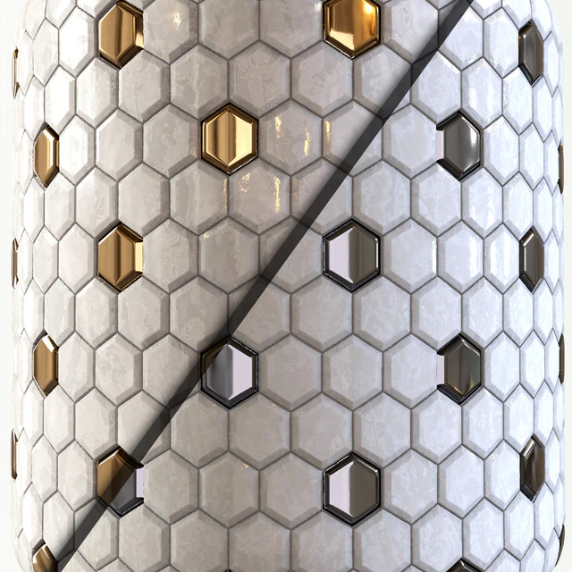 steel and marble mix tile 002 — Descargar